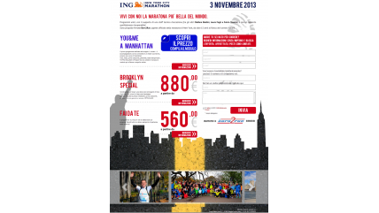 Landing page Maratona di New York 2013